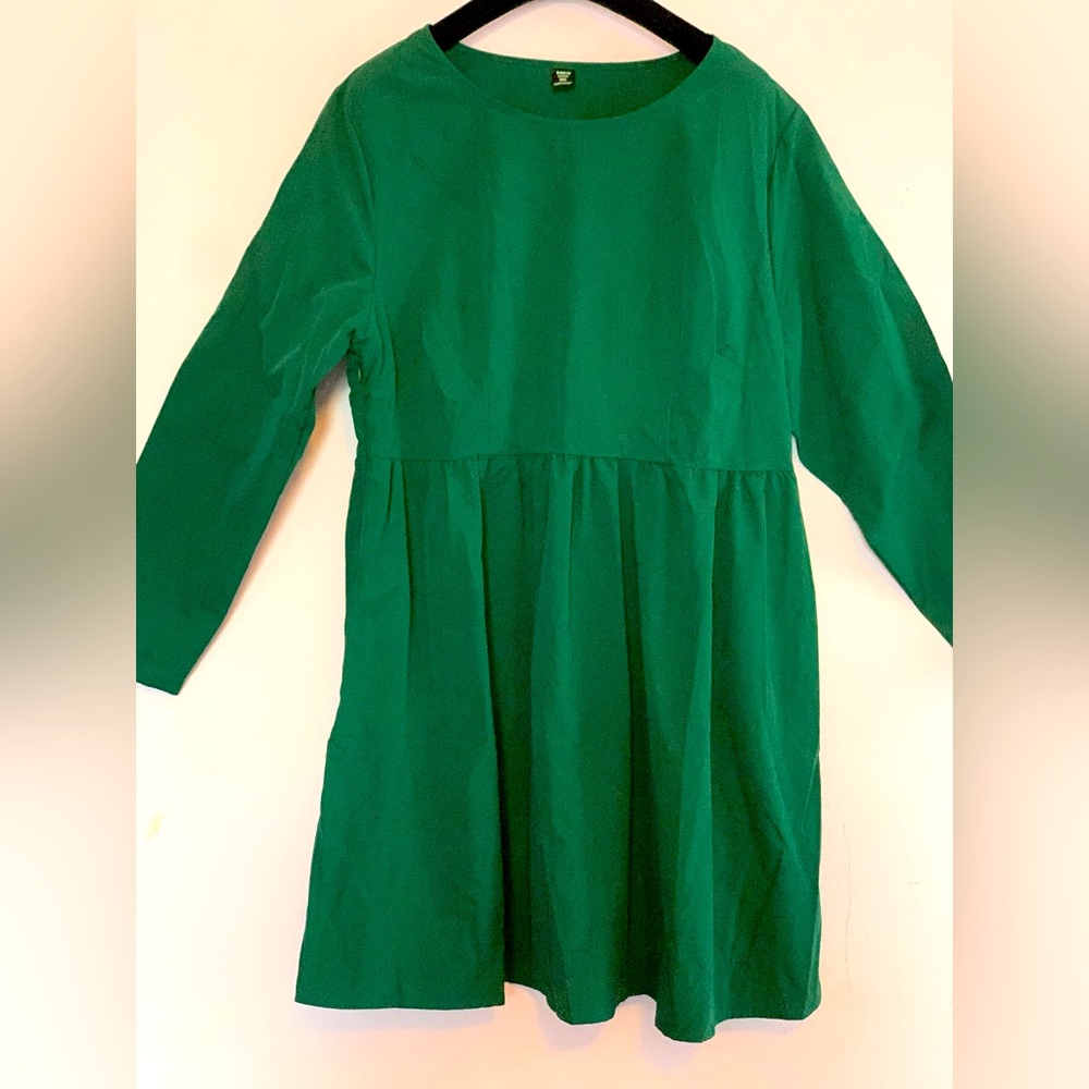 NWOT Women’s 2xl Green Dress with Long Sleeves from Shein Curve